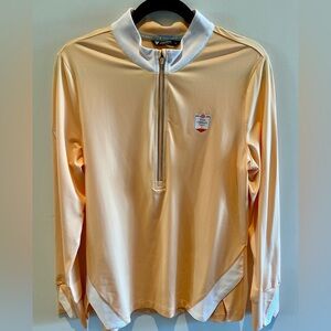 Houston Open Peach Zip-Up Women's Golf Sweatshirt by Levelwear